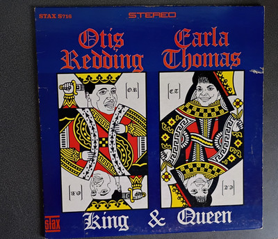 OTIS REDDING CARLA THOMAS King & Queen LP Stax 1967 S716 Stereo VG+