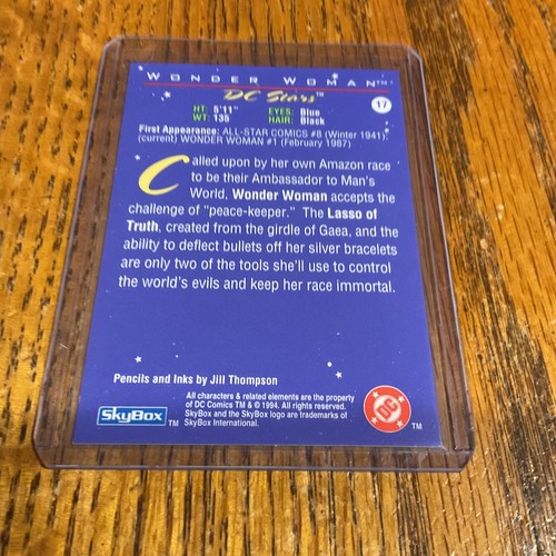 1994 SKYBOX: DC STARS: #17 WONDER WOMAN BOX69 - Picture 3 of 4