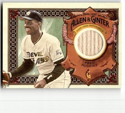 2022 Topps Allen & Ginter Fred McGriff Full-Size Relics A Design #AGRA-FM
