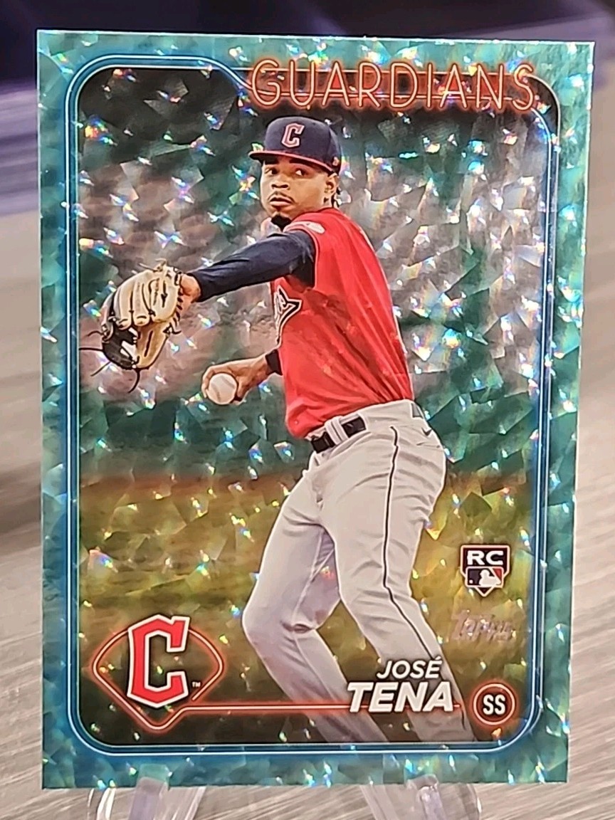 Jose Tena 2024 Topps Series 2 Aqua Foil /399 Rookie #678 Guardians/Nationals RC