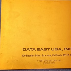 Data East Side Pocket Manual Booklet for Nintendo NES, English