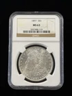 1897 $1 Morgan Silver Dollar NGC MS63 *Chipped Slab* Item #775