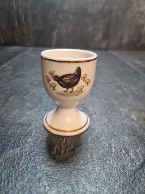Vintage Huhn Henne & Küken Eierbecher Keramik Pottery