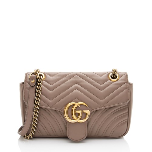 Gucci Matelasse Leather GG Marmont Medium Flap Bag