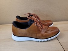 Cole Haan Zerogrand 2.0 Men  s Sz 10.5 M Laser Wingtip Leather Dress Shoes C27879