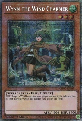 Yugioh! LP Wynn the Wind Charmer - CH02-EN003 - Starlight Rare - 1st Edition Lig