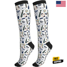 Compression Socks Knee High 15-20mmHg Graduated Support Men Women