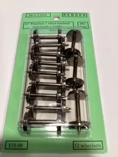 ReBoxx-3 36" HO Semi-scale wheels sets, 1.010" Axle Length, 12/ Pkg, NMRA RP-25