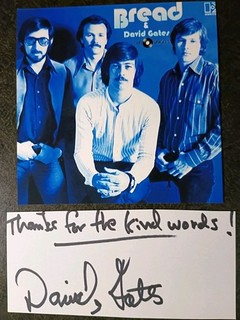 DAVID GATES Hand Signed Autograph Cut With 4X4 PHOTO MUSICIAN SINGER BREAD