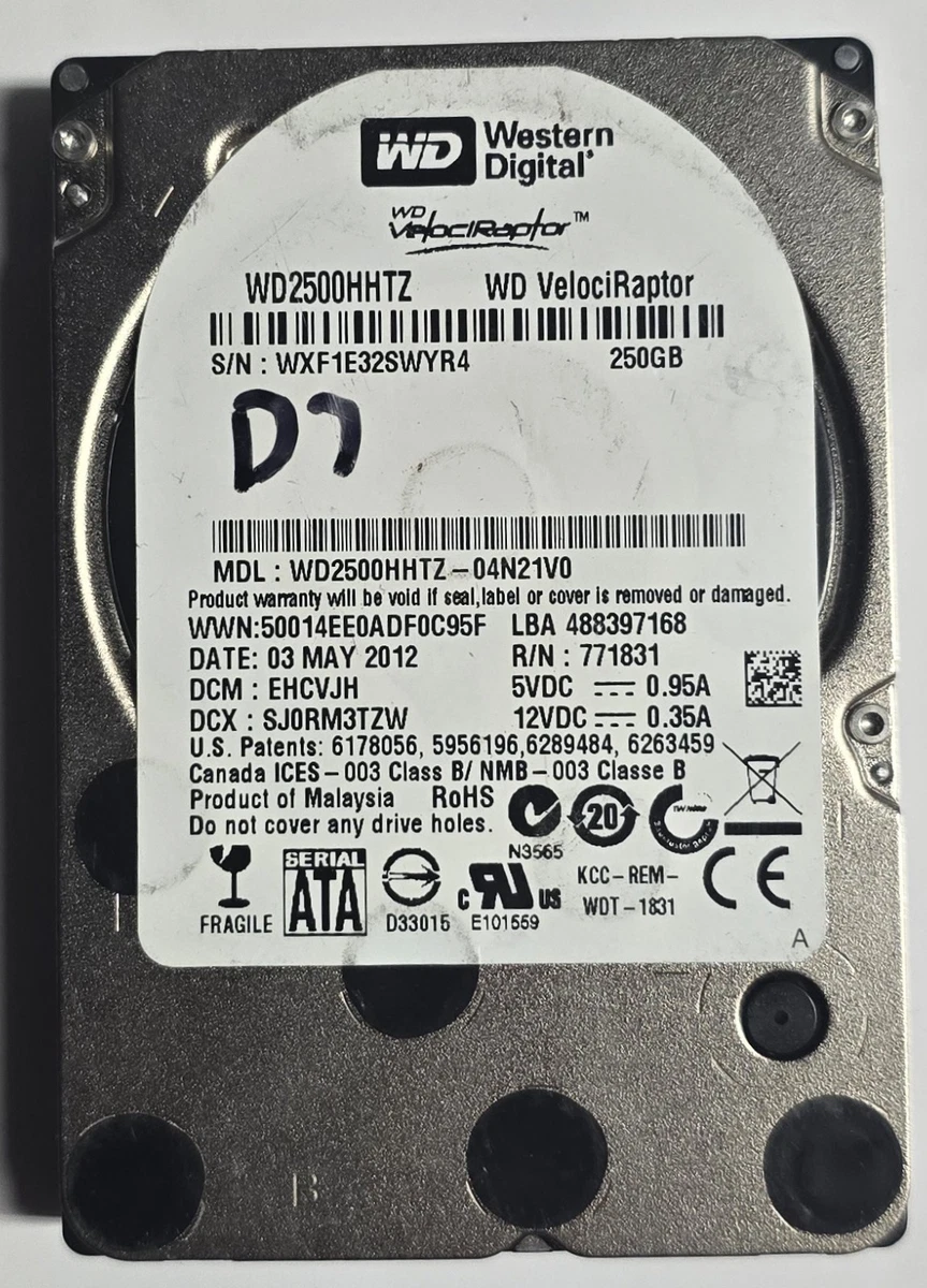(未使用･未開封品)　WESTERN DIGITAL 2.5インチ内蔵HDD 250GB U-ATA100 5400rpm 8MB WD2500BEVE sdt40b8 Western Digital 250GB Internal Hard Disk Drives 2.5 in Form Factor
