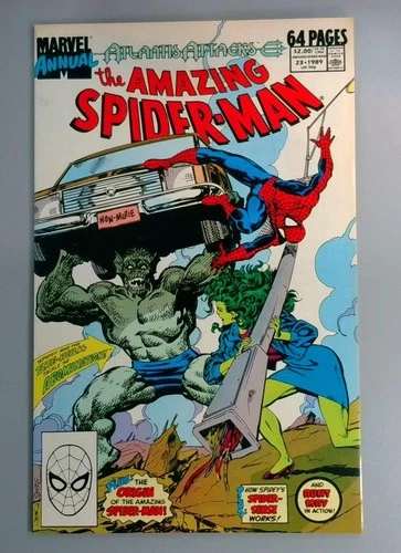 Amazing Spider-Man Annual #23, VF Abomination Marvel Comics, 1989 JR1