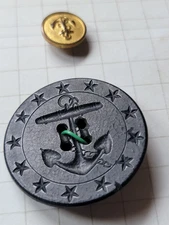 Lot Of 3 Anchor Buttons . Mixed materials and sizes