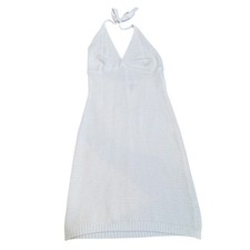 Wild Fable Halter Knit Mini Dress Womens Size L Stretch Coastal Festival Vacay