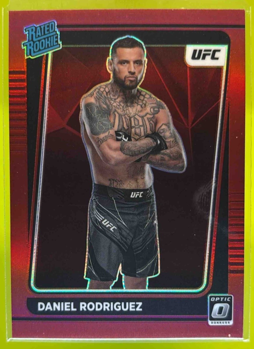 2022 Panini Donruss Optic UFC Daniel Rodriguez Red Prizm /199 #109 Rated Rookie