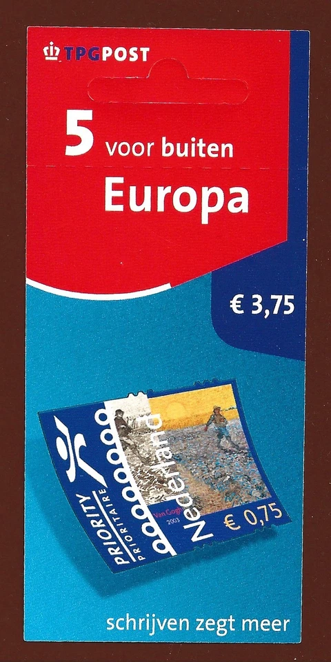 2003 NETHERLANDS " BIRTH ANNIV VINCENT VAN GOGH " ~ S/A BOOKLET ~ MINT UN HINGED - Image 2 of 2