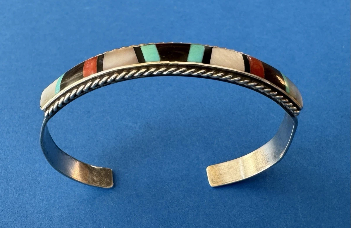Vintage Zuni Inlay In Native American Bracelets for sale | eBay