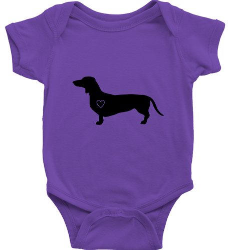 Dachshund Heart Dog Toddler Kids Youth Tee T-Shirt Infant Baby Bodysuit Clothes - Picture 12 of 36