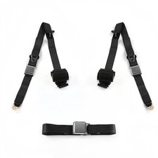 J Cjdj 1971 - 1986 Airplane 3pt Bk Retractable Bench Seat Belt Kit - 3 Belt