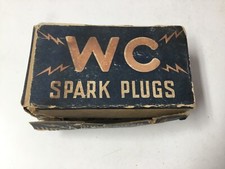 Box Of 10 Vintage Original W-c Manufacturing Brand Spark Plugs Ac 14 Mm