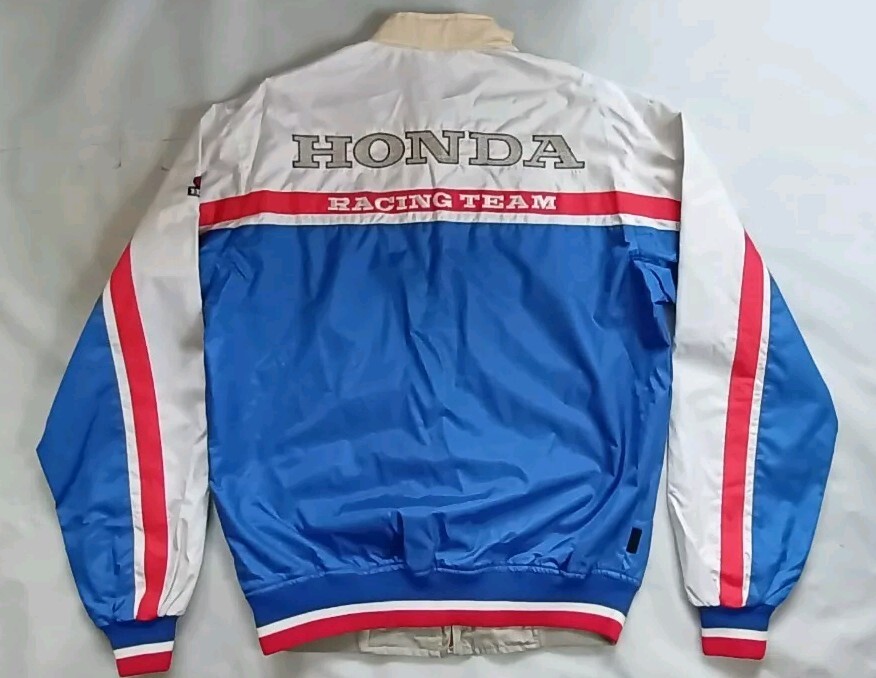 VTG RARE NWT MADE IN JAPAN 80's HONDA RACING REVERSIBLE FULL ZIPP