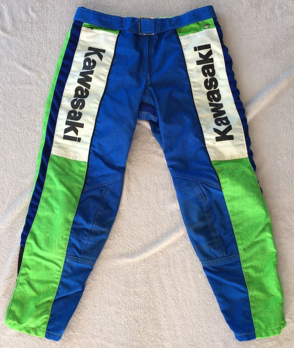 Kawasaki Motocross Motorsport Racing vintage Griffs USA Blue