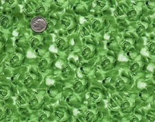 David Textiles Wild Rose Petals Cotton Fabric Fat Quarter FQ Green Floral #FA28