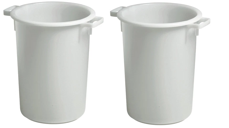 TRADEWISE 2 x 50 litre Rigid Mixing Tubs Heavy Duty Plasterers Renderers Tubs
