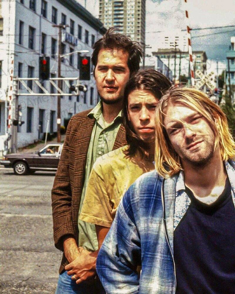 Nirvana Portrait Photo Print Poster Kurt Cobain Dave Grohl Krist