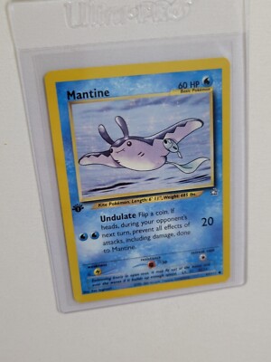 mantine pokemon card Pokemon Neo Genesis Common Mantine #64 [1st Edition] [Lightly Played]