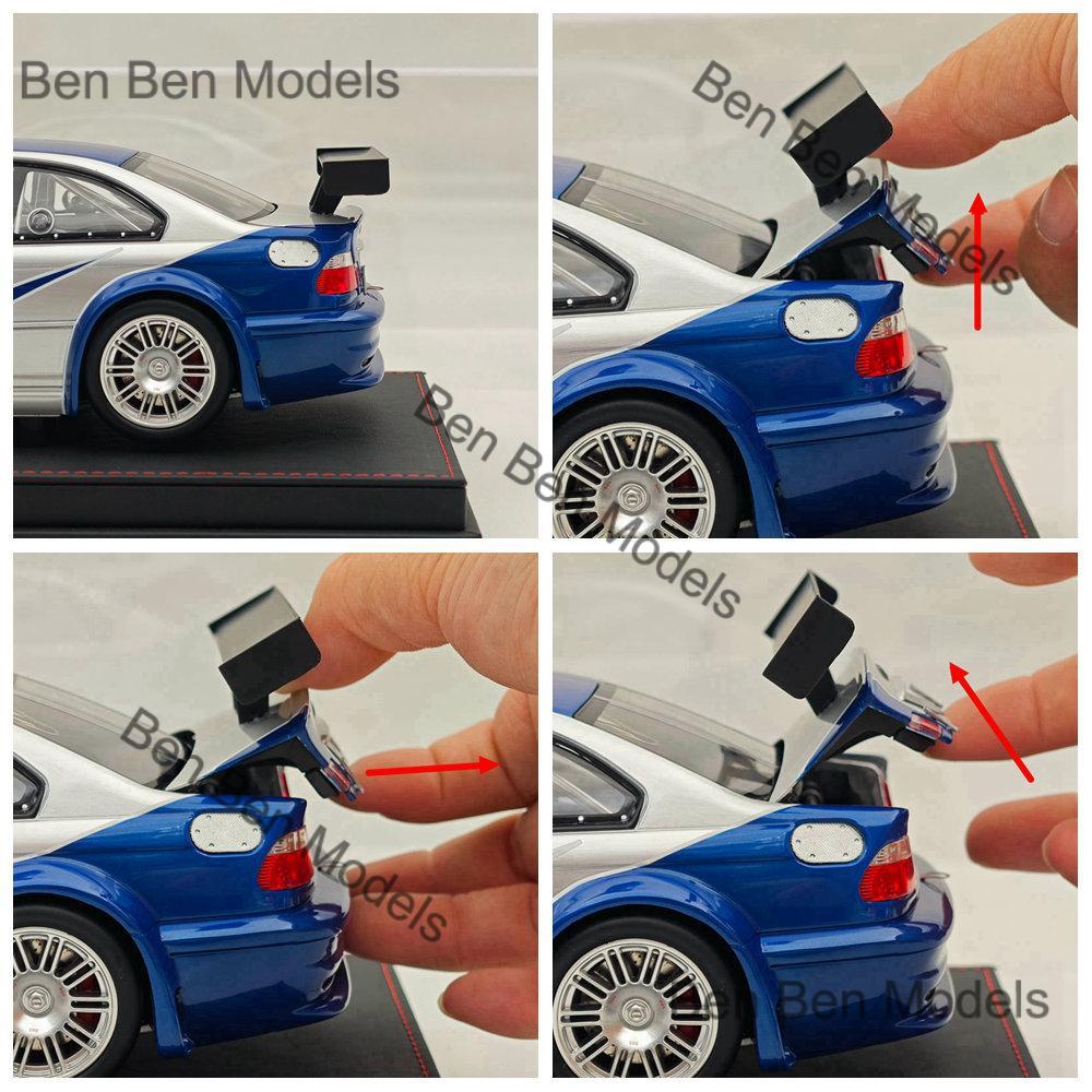 DCM 1:18 BMW M3 GTR E46 Need For Speed Metal Deluxe Edition