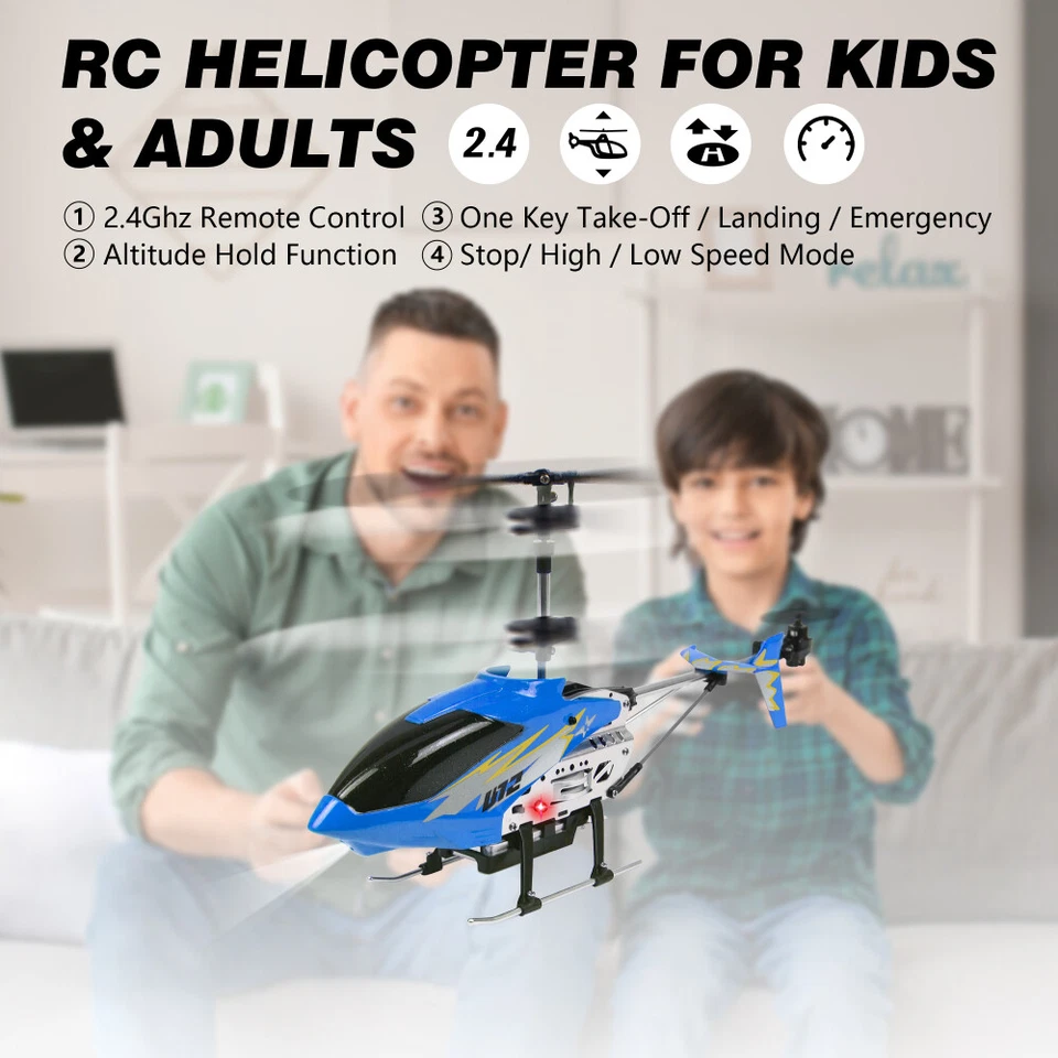 Cheerwing RC Helicopter U12 Remote Control Helicopter Toys Gifts w/ 2 Batteries - Image 2 of 4