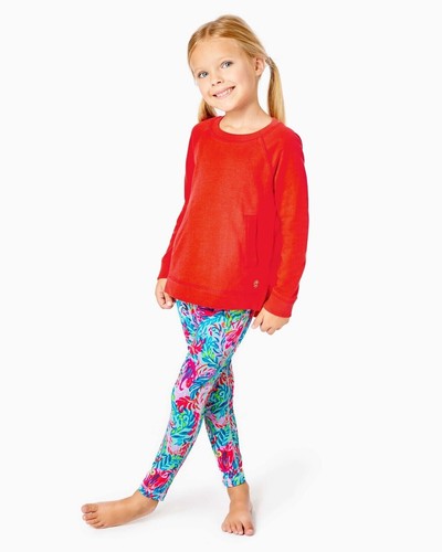 Lilly Pulitzer Girls Luxletic Mini Beach Comber Sweatshirt S 4-5 Years 281209 - Picture 2 of 10