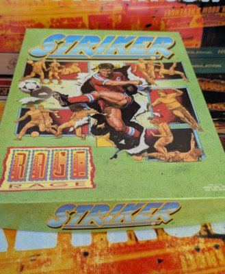 Striker (Rage 1994) Commodore Amiga (Disc Box, Manual) works 16-bit classic