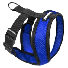 Gooby Fully adjustable Choke Free Comfort X Soft Harness Blue Size Small - Large