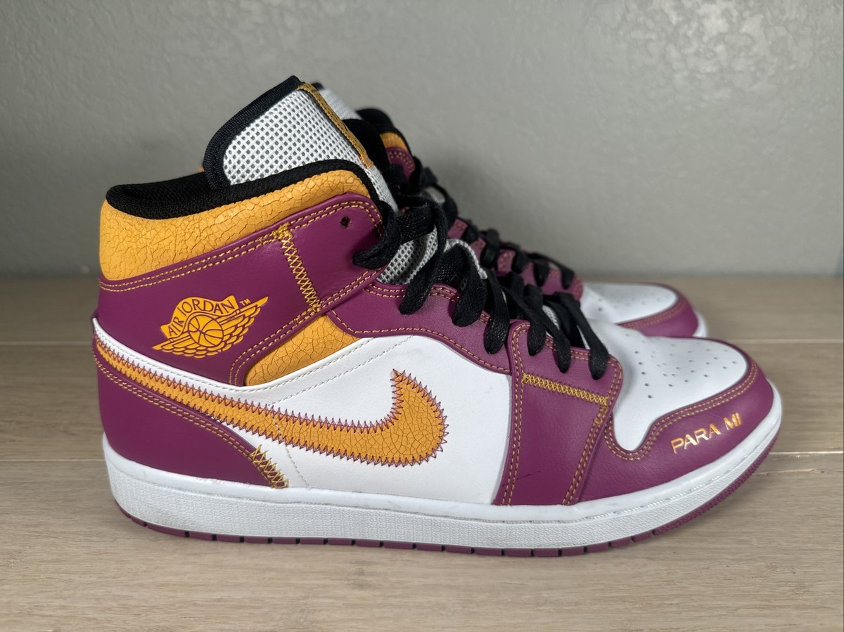 Air Jordan 1 Mid DOD Dia de los Muertos White/Gold (DC0350-100