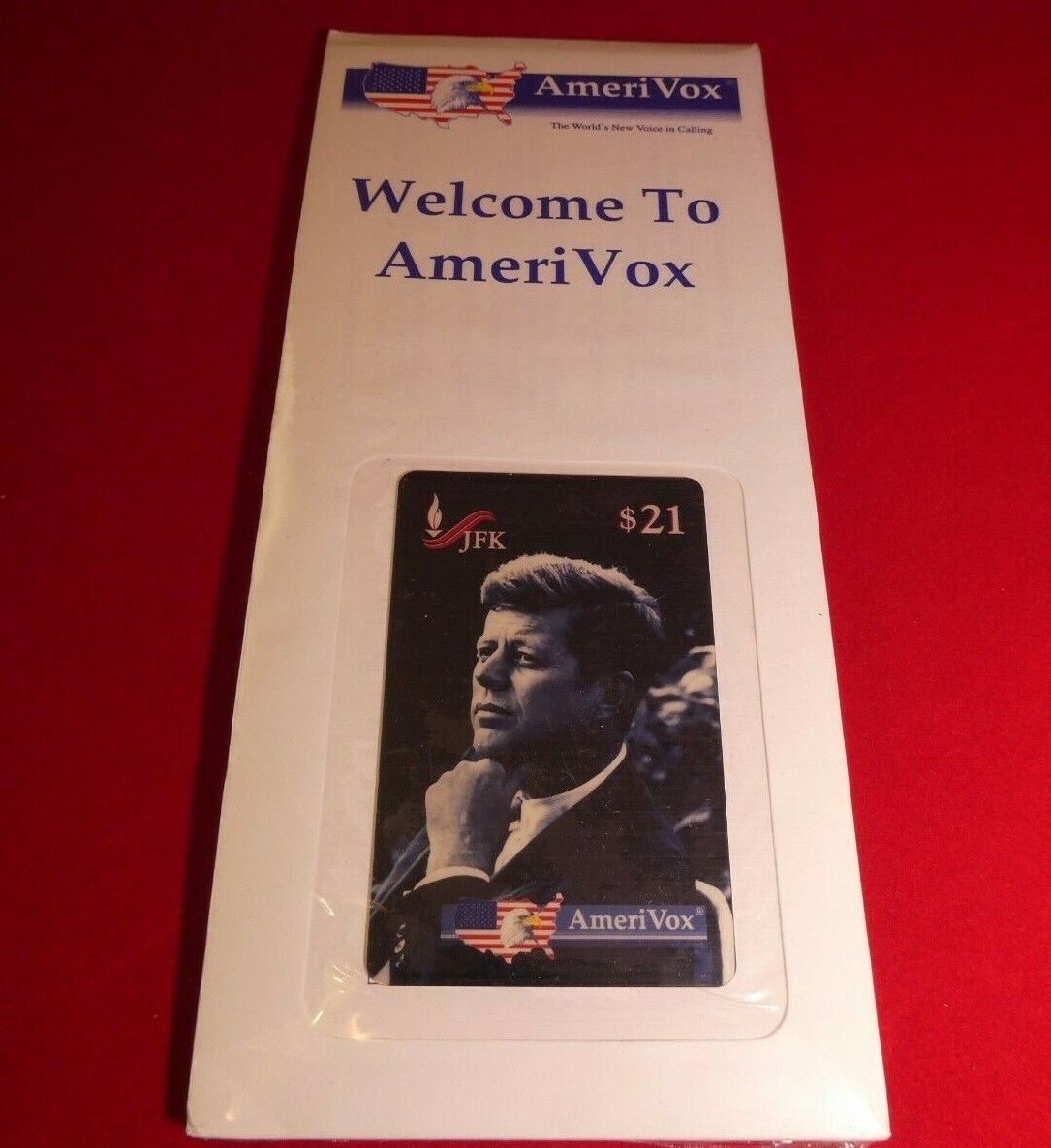 "A Time for Greatness"   AmeriVox Tribute to JFK  -  sealed pack of 5 phonecards