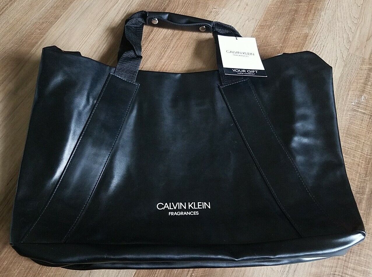 Calvin Klein Fragrances Duffle Bag Travel Your Gift Black Zipper Closure |  eBay