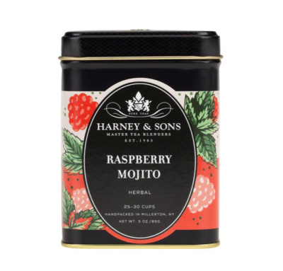 Harney & Sons RASPBERRY MOJITO Herbal tea tin