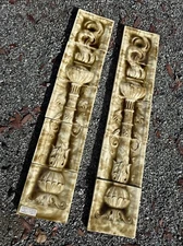 Antique Cambridge Tile Fireplace Mantle — Sides Complete — Minimal Damage