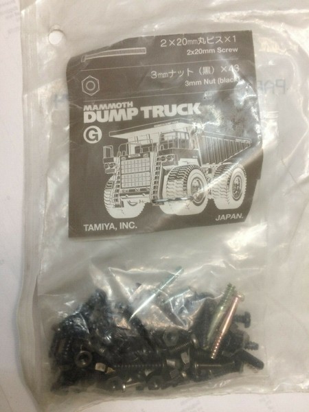 Camión de volteo Tamiya 9465574 bolsa de tornillo G Mammoth 58268 (caja T7)