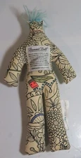 Dammit Doll Multi Color Me 12" Stress Reliever Novelty Gag Gift Blue Yarn Hair
