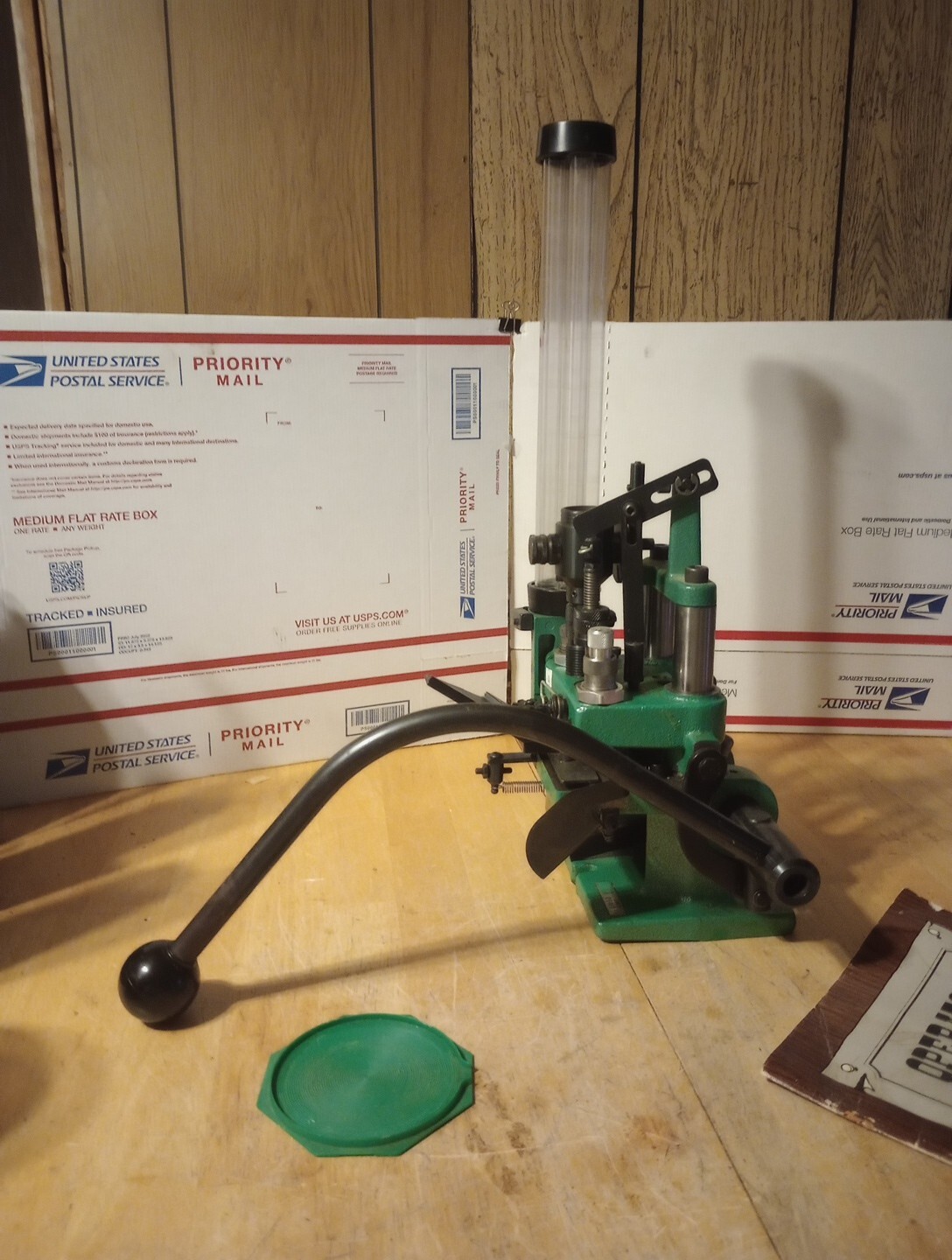 Rcbs Green Machine 38/357 Reloading Press With Original Manual(See