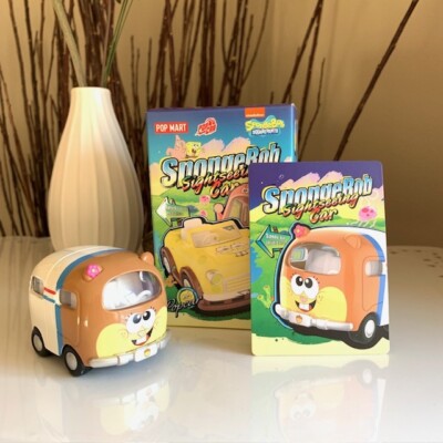 Pop Mart SpongeBob Sightseeing Car Sandy Van Mini Figure SquarePants