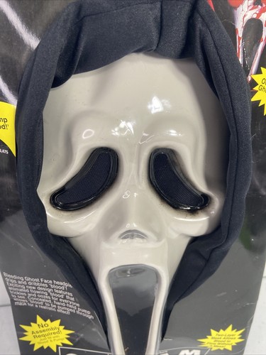 VINTAGE THE MOVIE SCREAM 1993 BLEEDING GHOST FACE MASK See Description Halloween - Picture 2 of 9