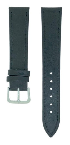 Black TA Calf Grain Leather Watch Strap 10mm to 24mm With FREE Fitting Pins - Picture 4 of 4