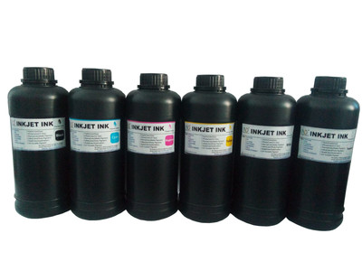 6x500ml ND  LED UV Curable inkjet for Flatbed CMYKLcLm R1390 R1400, DX5/DX7
