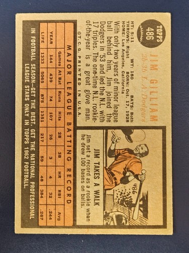 Tarjetas de béisbol Topps 1962 completa tu conjunto que elijas #447-522 - Imagen 81 de 155