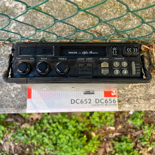 PHILIPS DC652 DC656 ALFA ROMEO Car Stereo Vintage CASSETTE RECEIVER