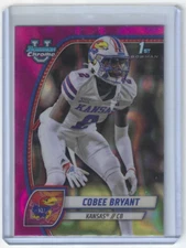 2024 Bowman University Chrome Football - #44 Cobee Bryant - Pink Lava