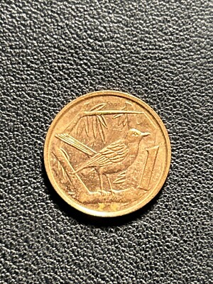 Cayman Islands 2017 1 Cent Elizabeth II Grand Cayman Thrush